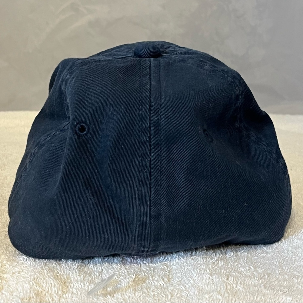 Indiana University Fitted Size 7-1/8 Navy Blue Cotton Ball Cap by The Game - Picture 10 of 15